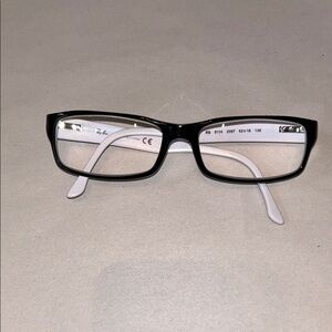 Ray-Ban Black and White Glasses RB 5114 2097 52 16 136 Prescription lenses